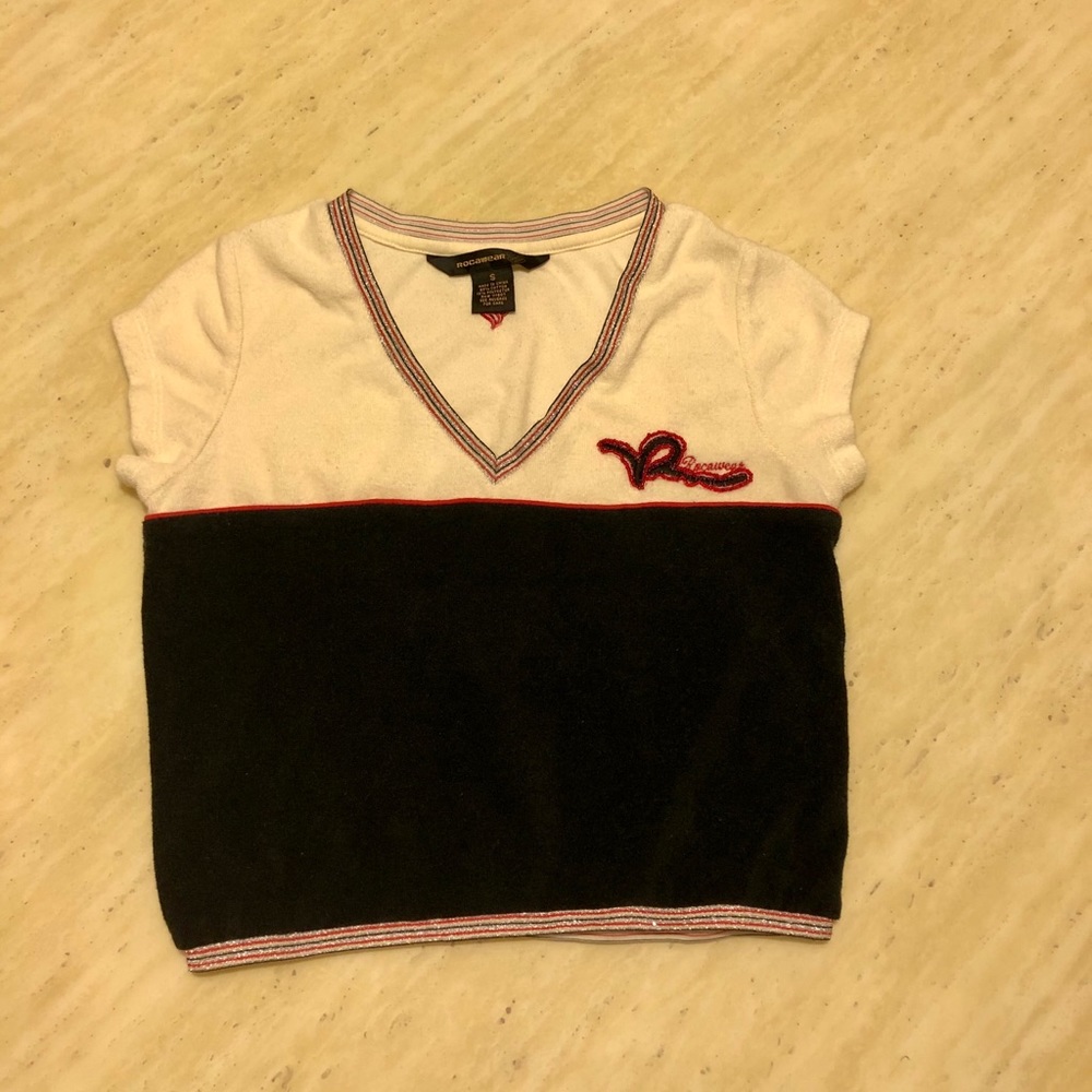 New Rocawear V-Neck Towel Tee S